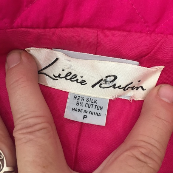 🥳SOLD!!!Adam Douglass/Lillie Rubin Silk Quilted B - Picture 6 of 8